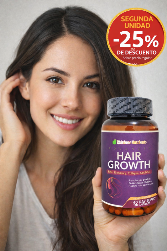 Hair Growth Advanced – Nutrición para un Cabello Más Fuerte y Vital.